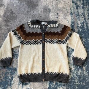 ALPACA Connection cozy winter Cardigan Size M oversized